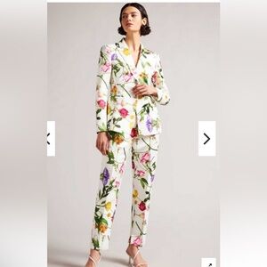 Ted Baker Floral Straight Leg Jumpsuit - Multicolor